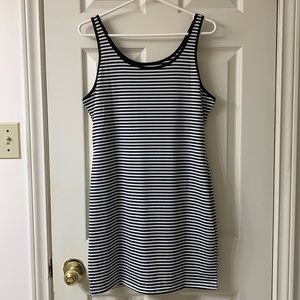 🌷3 for$25🌷Unbranded, US XL, White & Black Striped Sleeveless Tank Dress